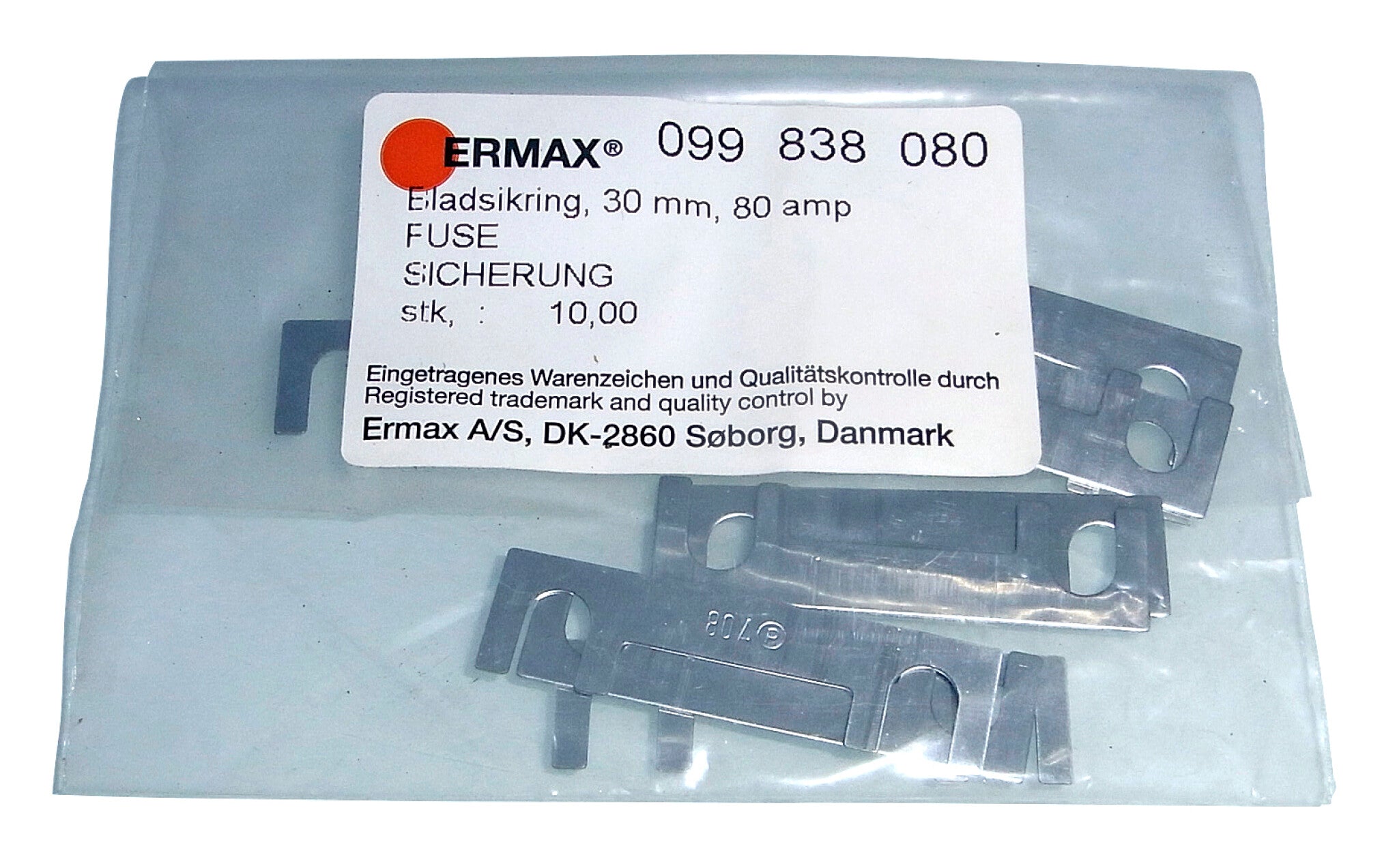 80 AMP FUSE F/68997 SET WITH 10 PCS – Schou