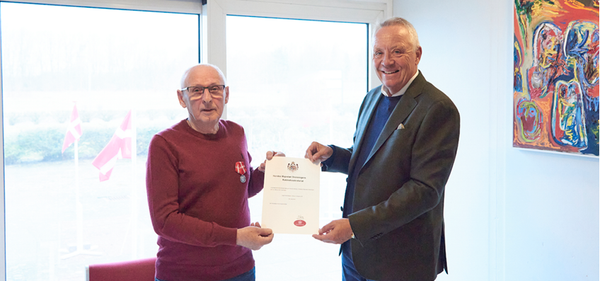 Schou employee receives the Royal Medal of Recompense